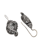VOJ Silver Toned Designer Drop Earrings | Grocsy
