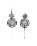 VOJ Silver Plated Circular Shaped Ear Cuff | Grocsy