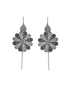 VOJ Silver Plated Flower Shaped Elegant Ear Cuff | Grocsy
