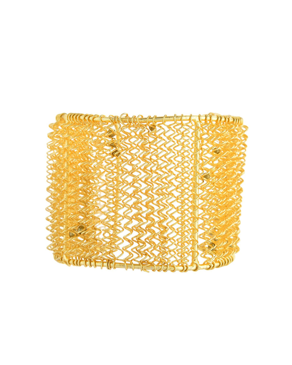 VOJ Gold Polished Anti Tarnished Cuff Bracelet For Women | Grocsy