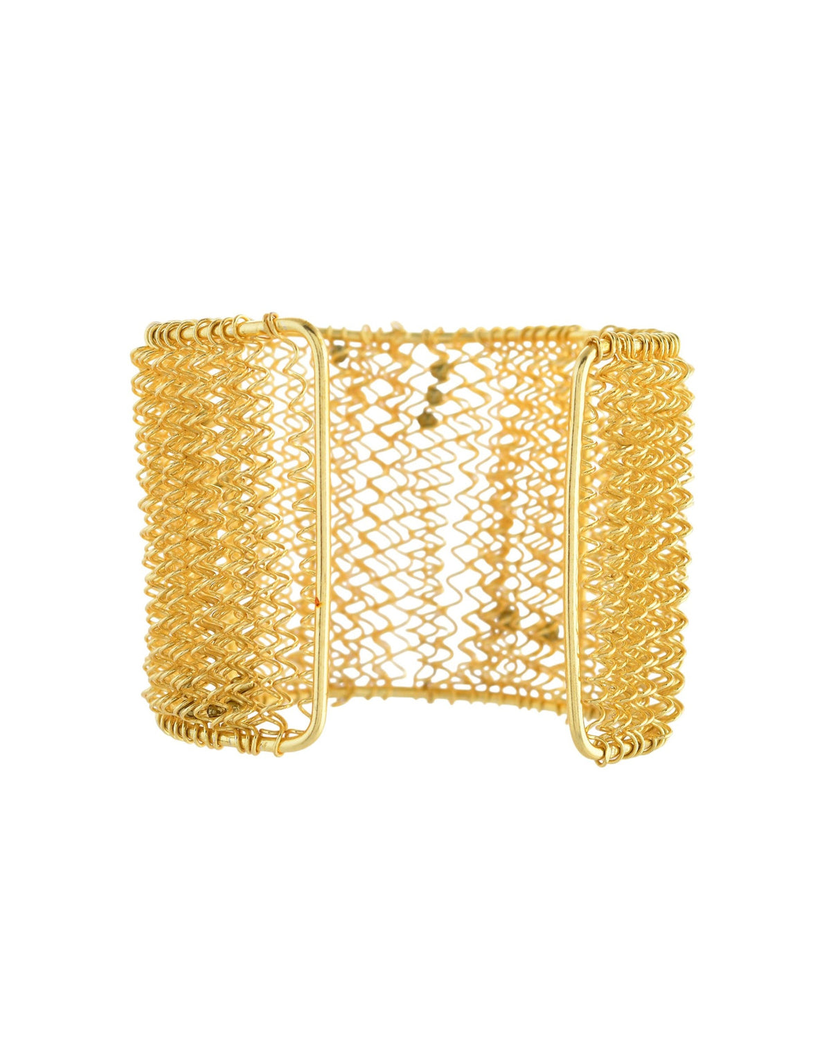 VOJ Gold Polished Anti Tarnished Cuff Bracelet For Women | Grocsy