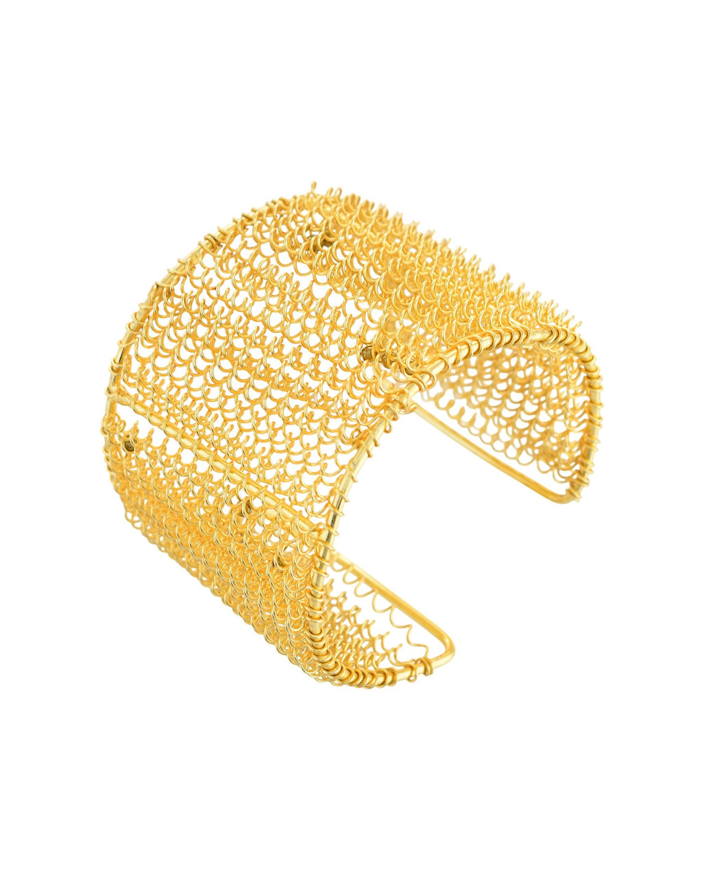 VOJ Gold Polished Anti Tarnished Cuff Bracelet For Women | Grocsy