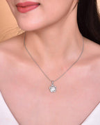VOJ Silver Plated Flower Pandent Chain | Grocsy