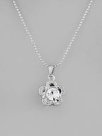 VOJ Silver Plated Flower Pandent Chain | Grocsy