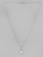 VOJ Silver Plated Flower Pandent Chain | Grocsy