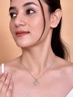 VOJ Silver Plated Heart Pandent Chain | Grocsy