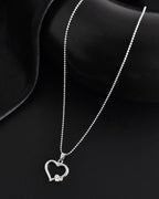VOJ Silver Plated Heart Pandent Chain | Grocsy