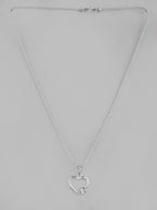 VOJ Silver Plated Heart Pandent Chain | Grocsy