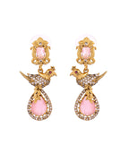 VOJ Gold Plated Bird Shaped Designer Ad Necklace Set | Grocsy