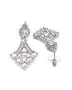 VOJ Silver Plated Ad Stone Studded Necklace Set | Grocsy