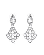 VOJ Silver Plated Ad Stone Studded Necklace Set | Grocsy
