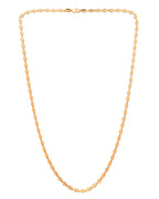 VOJ Gold Plated Oval Leaf Shaped Chain For Men | Grocsy