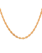 VOJ Gold Plated Oval Leaf Shaped Chain For Men | Grocsy