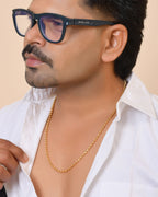 VOJ Gold Plated Designed Dotted Chain For Men | Grocsy