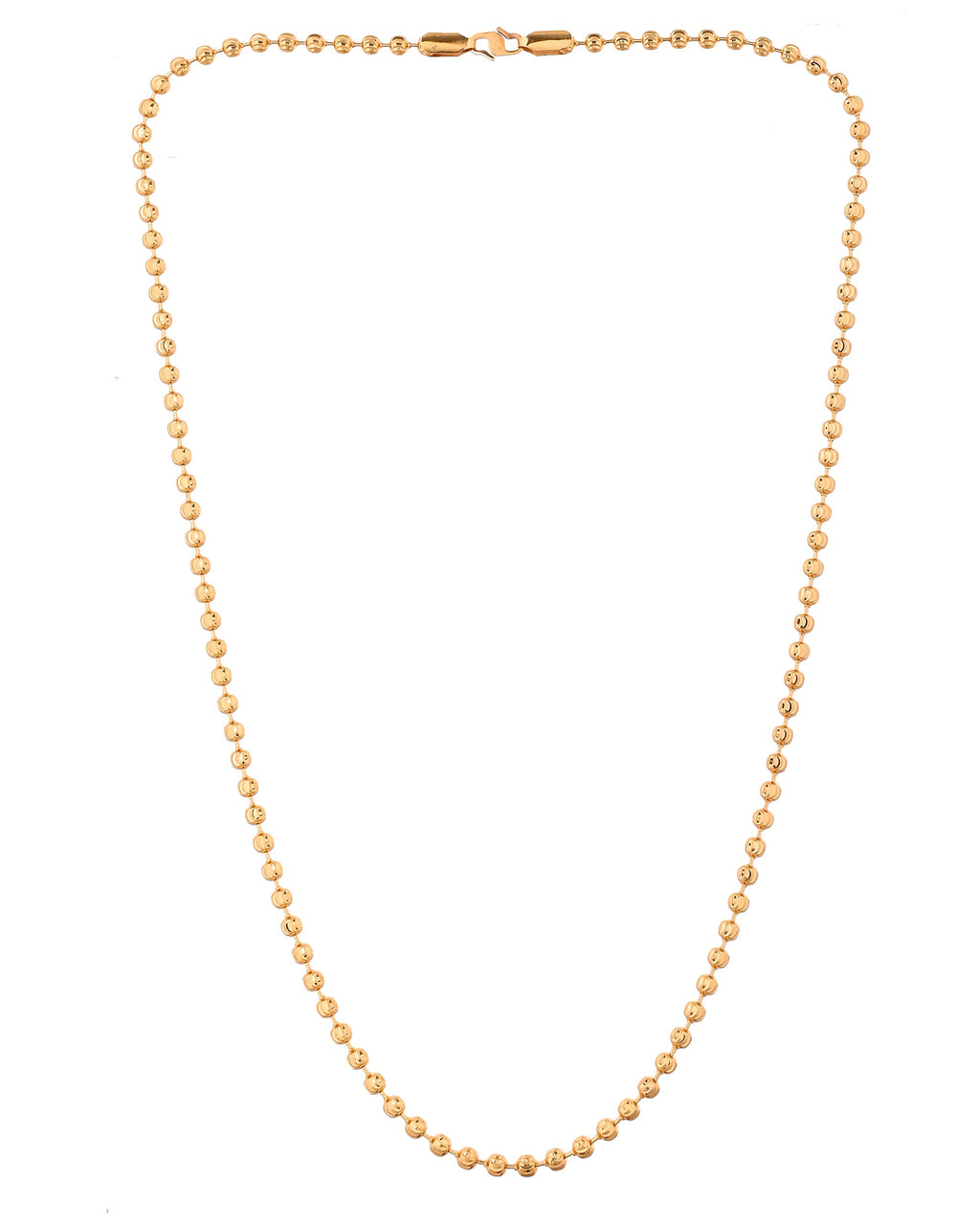 VOJ Gold Plated Designed Dotted Chain For Men | Grocsy