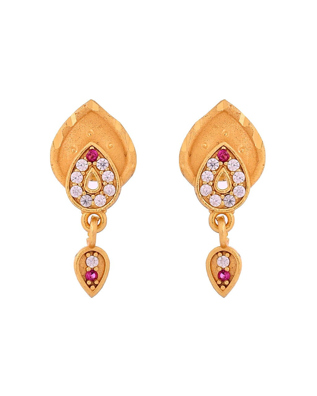 VOJ Gold Plated Teardrop Shaped Chain Set | Grocsy