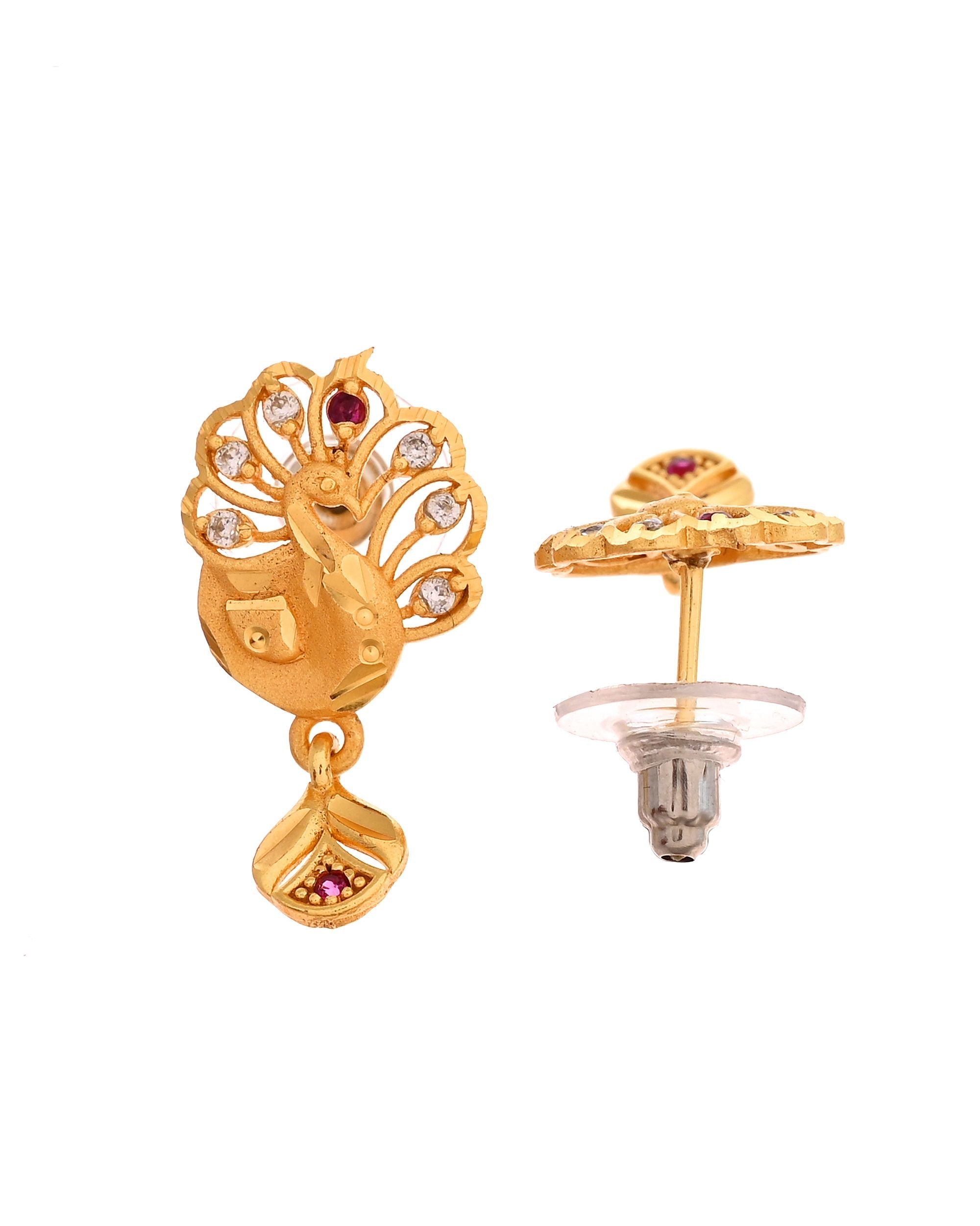 VOJ Gold Plated Peacock Shaped Chain Set | Grocsy