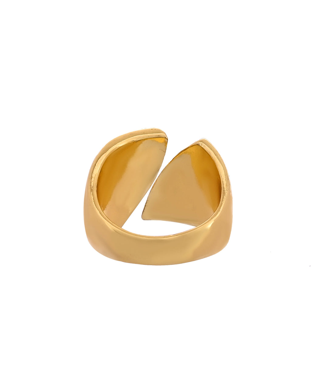 VOJ Gold Plated Adjustable Ring For Women | Grocsy