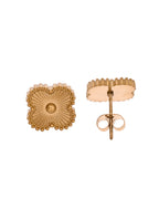 VOJ Gold Plated Floral Design Chain With Earrings And Bracelet Set | Grocsy