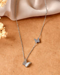 VOJ Silver Plated Butterfly Chain | Grocsy