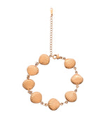 VOJ Gold Plated Elegant Shell Shaped Bracelet For Women | Grocsy
