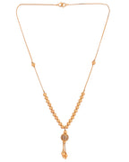 VOJ Gold Plated Stone Studded Circular Shaped Chain For Women | Grocsy