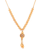 VOJ Gold Plated Stone Studded Circular Shaped Chain For Women | Grocsy