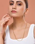 VOJ Gold Plated Multi Color Heart Chain For Women | Grocsy