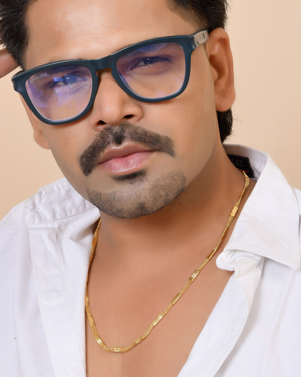 VOJ Gold Plated Rectangular With Multi Layer Chain For Men | Grocsy