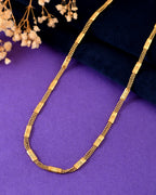 VOJ Gold Plated Rectangular With Multi Layer Chain For Men | Grocsy