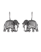 VOJ Silver Toned Animal Designed Drop Earrings | Grocsy