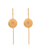 VOJ Gold Plated Circular Ear Cuff Earrings | Grocsy