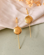 VOJ Gold Plated Circular Ear Cuff Earrings | Grocsy