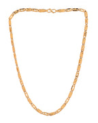 VOJ Gold Plated Fish Designed Biscuit Chain For Men | Grocsy