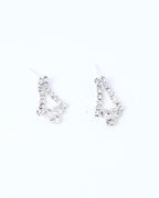 VOJ Silver Plated Stone Studded Choker Necklace And Earrings Set