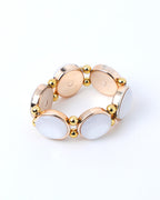 VOJ Gold-Polished With White Stone Studded Wraparound Bracelet | Grocsy