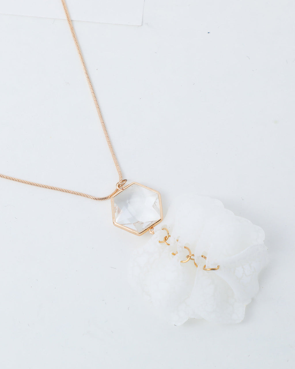 VOJ White Feather Styled Necklace | Grocsy
