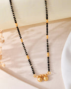VOJ Gold-Polished Beaded Mangalsutra | Grocsy
