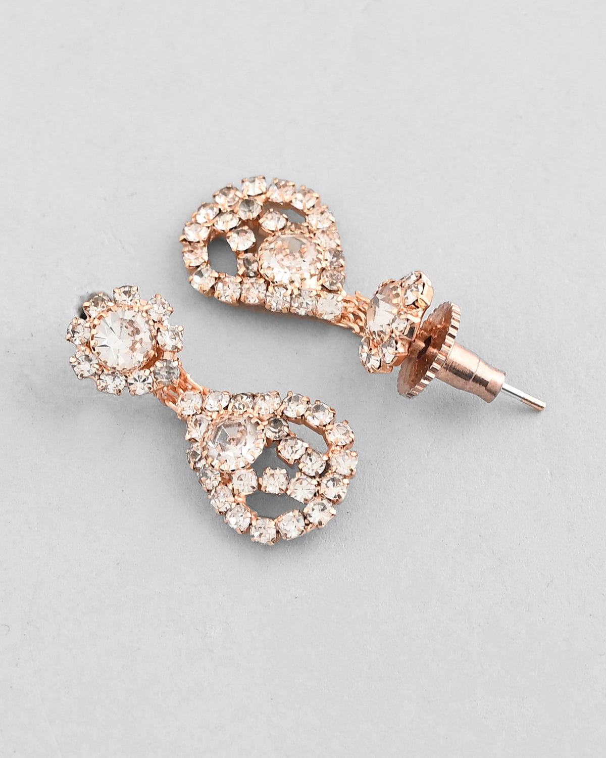 VOJ CZ Stone Studded Gold-Polished Jewellery Set | Grocsy