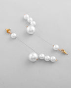 VOJ Pearl Studded Handcrafted Classic Drop Earrings