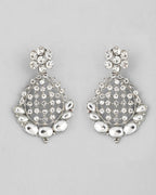 VOJ Silver Plated CZ-Stone Studded Choker Set With Mangtikka | Grocsy