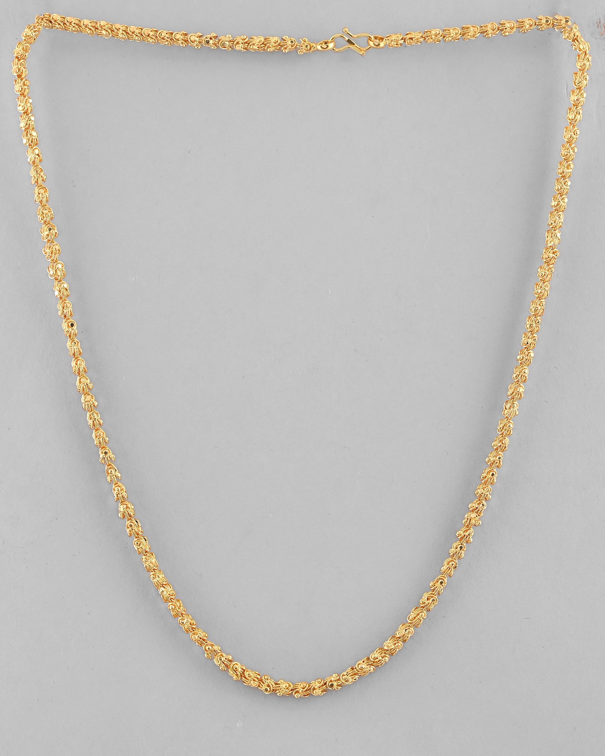 VOJ Gold-Polished EvilEye Men Designer Chain | Grocsy