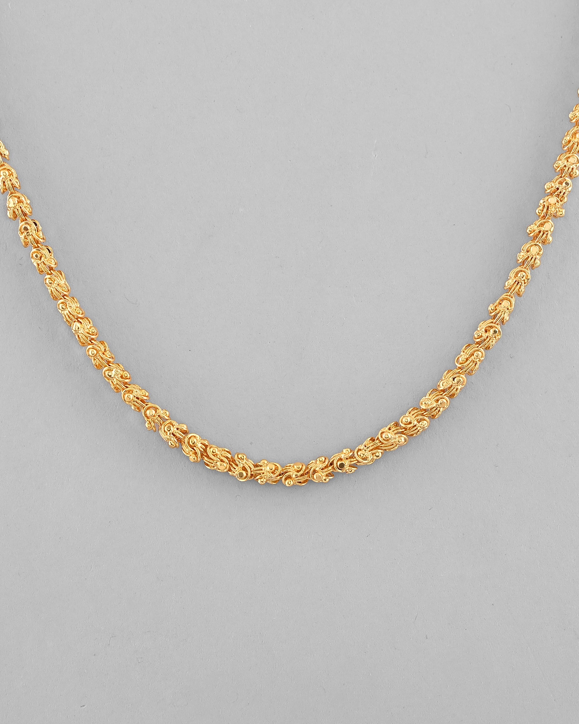VOJ Gold-Polished EvilEye Men Designer Chain | Grocsy