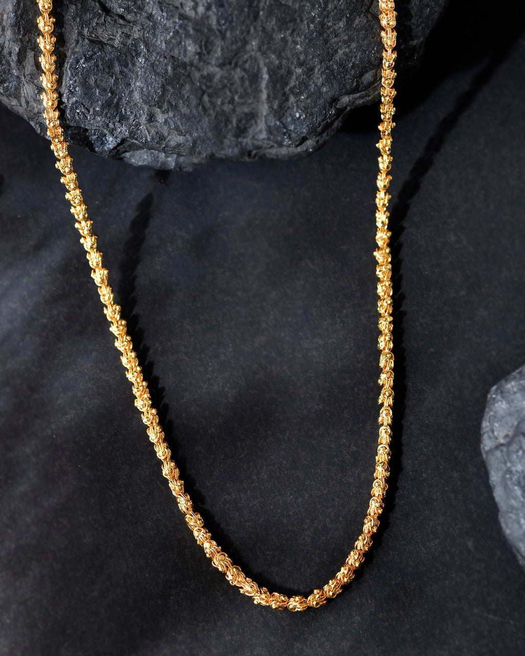 VOJ Gold-Polished EvilEye Men Designer Chain | Grocsy