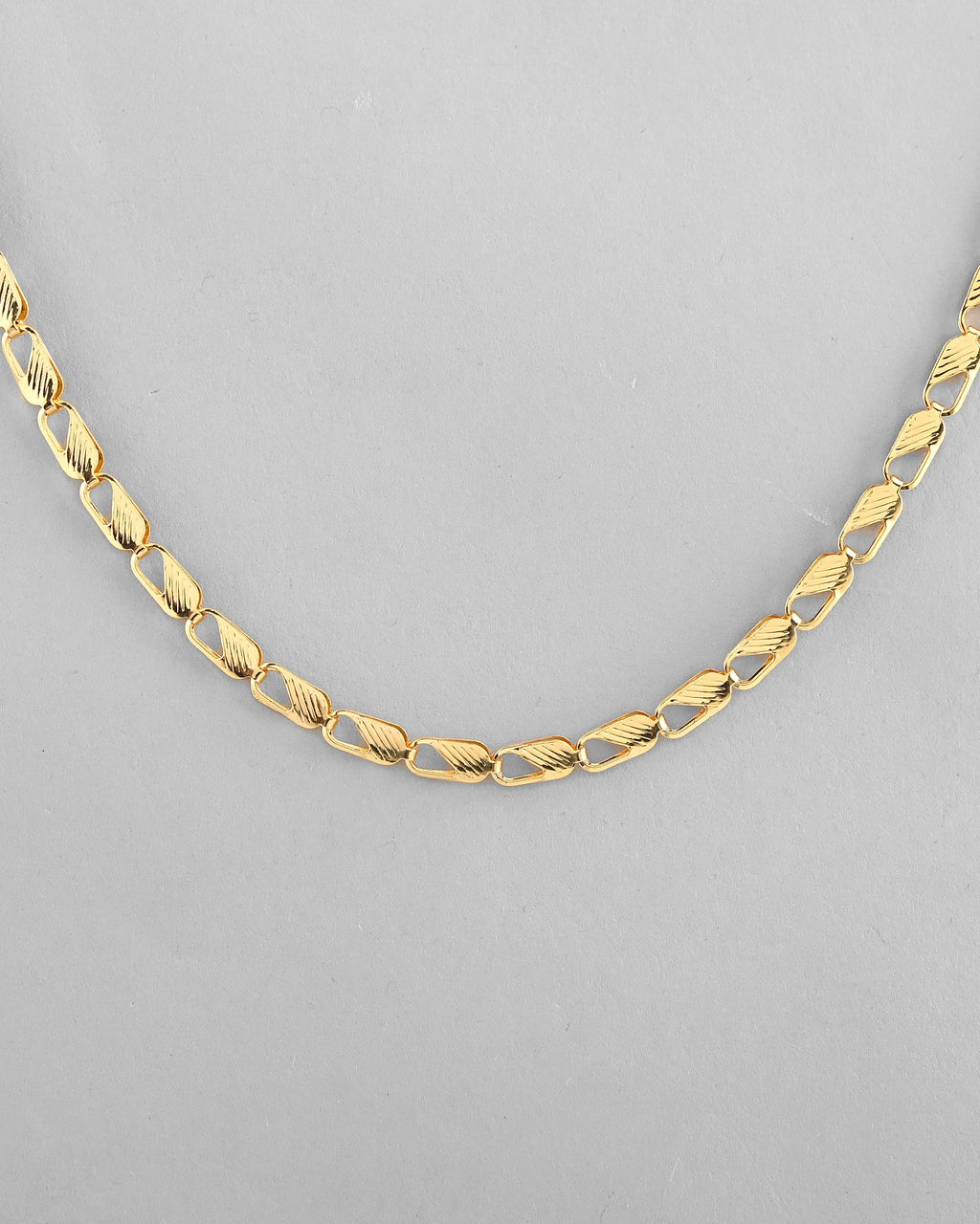 VOJ Gold-Polished Men Designer Chain | Grocsy