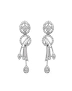 VOJ Silver Toned Stylish Ad- Studded Jewellery Set | Grocsy