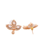 VOJ Gold-Polished Designer Ad Studded Jewellery Set | Grocsy