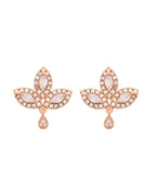 VOJ Gold-Polished Designer Ad Studded Jewellery Set | Grocsy