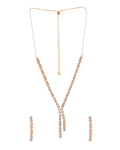 VOJ Gold-Polished Ad Stone Studded Circular Jewellery Set | Grocsy