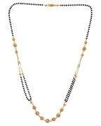 VOJ Gold-Polished Ad Stone Studded Multi Layer Mangalsutra | Grocsy
